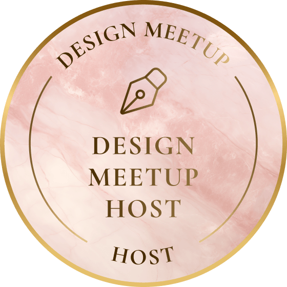Like a Bo design meetup host badge